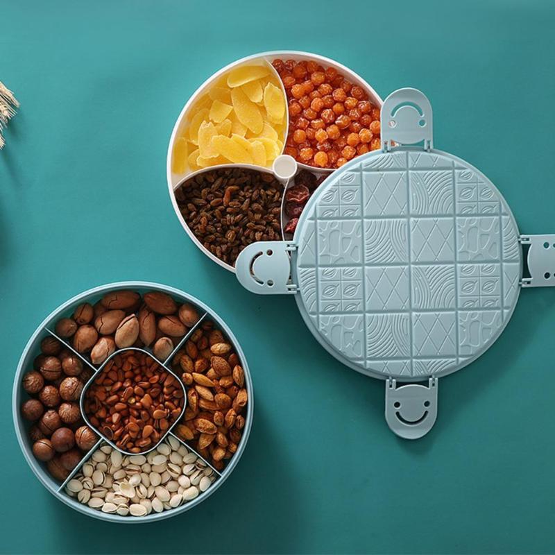 Dishes & Plates Fruit Plate Dust-proof Large Capacity Grade Round Candy Appetizer Divider Storage Tray With Buckle Design And Lid
Dishes & Plates Fruit Plate Dust-proof Large Capacity Grade Round Candy Appetizer Divider Storage Tray With Buckle Design And Lid
