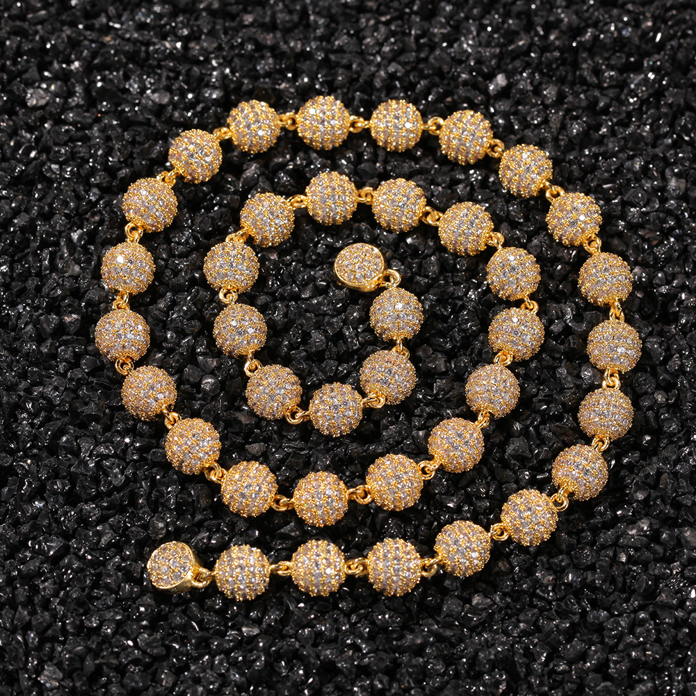 Mens Hip Hop Gold Necklace Jewelry Iced Out Round Bead Chain Fashion Silver Pink Chains Necklaces
Mens Hip Hop Gold Necklace Jewelry Iced Out Round Bead Chain Fashion Silver Pink Chains Necklaces