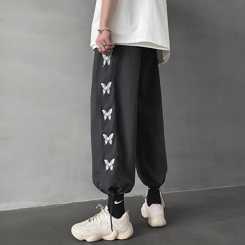 man elastic waist high streetwear women pant butterfly print loose straight cotton cute ribbon harajuku workout gothic korean, Black;white
man elastic waist high streetwear women pant butterfly print loose straight cotton cute ribbon harajuku workout gothic korean, Black;white
