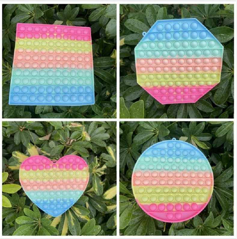 Big size 20CM Rainbow Funny It Fidget Toy Antistress Toys For Adult Children Push Bubble Sensory Autism Special Needs Anxiety Stress Gifts HJ09
Big size 20CM Rainbow Funny It Fidget Toy Antistress Toys For Adult Children Push Bubble Sensory Autism Special Needs Anxiety Stress Gifts HJ09