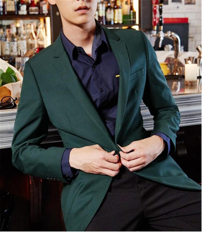 Men's Suits & Blazers Handsome Men Dark Green Coat Leisure Suit Jacket High Quality Custom Simple Style Lapel Single-breasted Blaze, Picture style 14
Men's Suits & Blazers Handsome Men Dark Green Coat Leisure Suit Jacket High Quality Custom Simple Style Lapel Single-breasted Blaze, Picture style 14