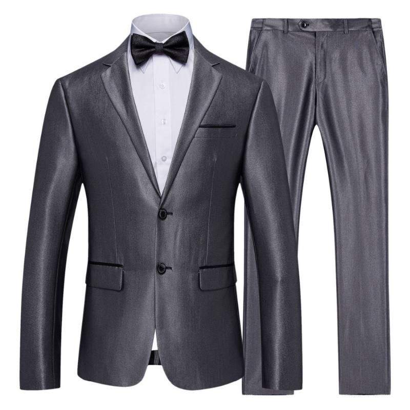 Men' Suits & Blazers 2021 Business Suit British Silky Glossy Face Two-piece Po Studio Host Wedding Dress, Gray
Men' Suits & Blazers 2021 Business Suit British Silky Glossy Face Two-piece Po Studio Host Wedding Dress, Gray
