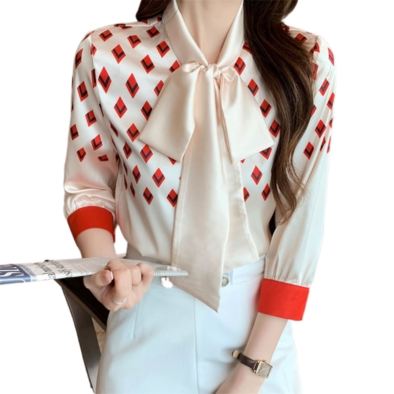 Fashion Women's Chiffon Shirt Summer Workplace Style Diamond Printed Seven-point Sleeve All-match 210520, Champagne
Fashion Women's Chiffon Shirt Summer Workplace Style Diamond Printed Seven-point Sleeve All-match 210520, Champagne