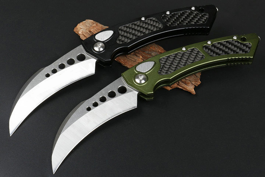 US Italian Style Single Action Tactical Automatic Knife D2 Blade Aluminum Handle+Carbon Fiber Patch Handle Outdoor Camping Self Defense Hunting Survival Auto Knife
US Italian Style Single Action Tactical Automatic Knife D2 Blade Aluminum Handle+Carbon Fiber Patch Handle Outdoor Camping Self Defense Hunting Survival Auto Knife