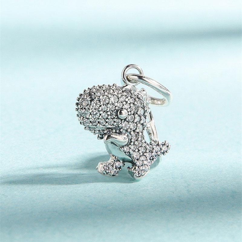 100% 925 Sterling Silver Metal Pave Dinosaur Dangle Pendant Charm Bead Fits European Style Jewelry Charm Bracelets
100% 925 Sterling Silver Metal Pave Dinosaur Dangle Pendant Charm Bead Fits European Style Jewelry Charm Bracelets