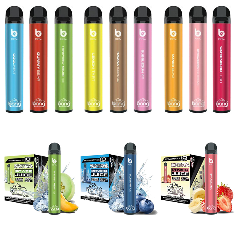 high quality Disposable Vape Pen Bang XXL 2000 Puffs XXTRA Kits cigarettes 800mAh Battery 5ML Vapor eCigs Puff bars electronic cigarette
high quality Disposable Vape Pen Bang XXL 2000 Puffs XXTRA Kits cigarettes 800mAh Battery 5ML Vapor eCigs Puff bars electronic cigarette
