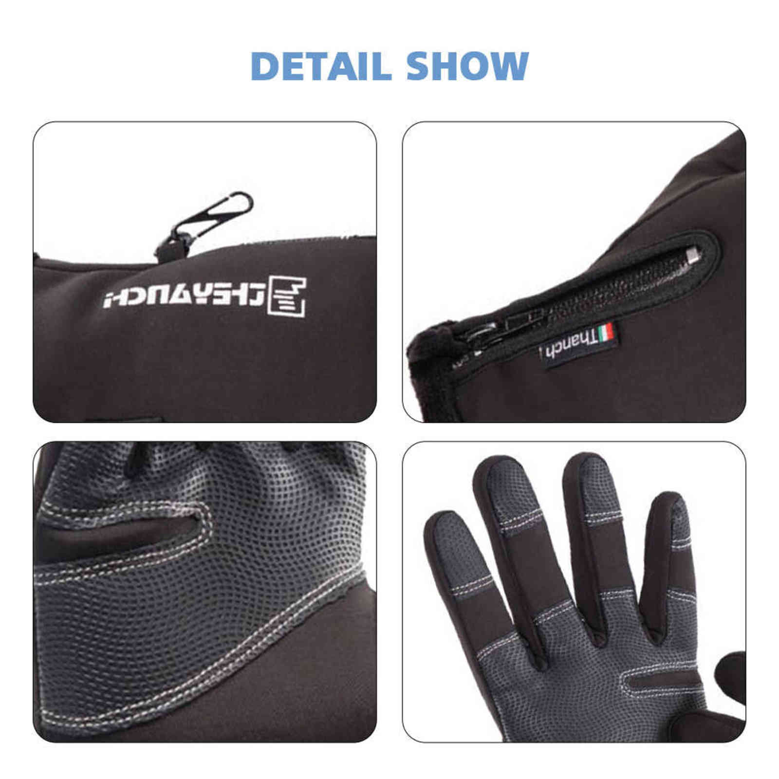 Outdoor Winter Gloves motorcycle Men Waterproof Thermal Guantes Non-Slip Touch Screen Cycling Bike 211124