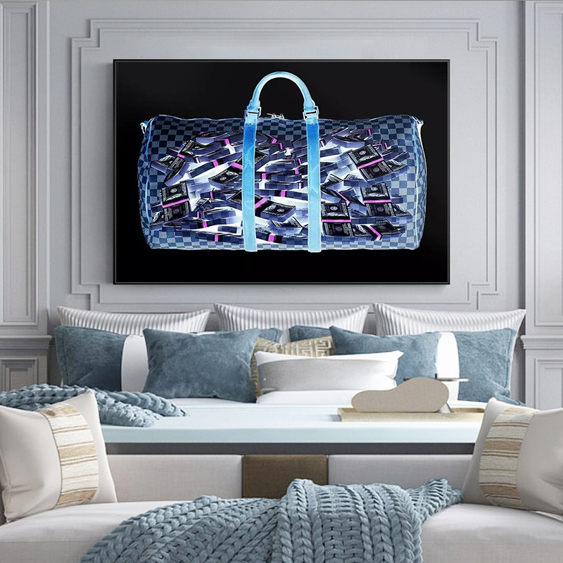 Modular Hd Printed Pictures Modern Home Decoration Bag Money 1 Piece Painting Canvas Poster Frame For Living Room Wall Artwork