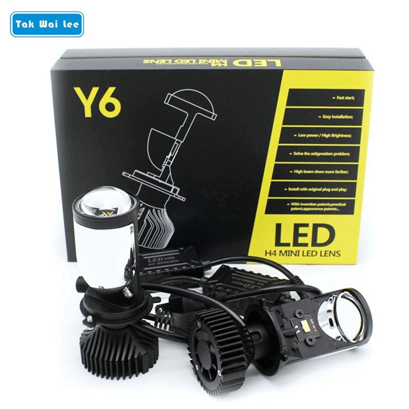 Car Headlights Tak Wai Lee 2X Headlight Bulbs Styling 40W 5500K IP65 H4 Mini LED Projector Lens Hi/Lo Beam Front Fog Lamp Source With Fans
Car Headlights Tak Wai Lee 2X Headlight Bulbs Styling 40W 5500K IP65 H4 Mini LED Projector Lens Hi/Lo Beam Front Fog Lamp Source With Fans