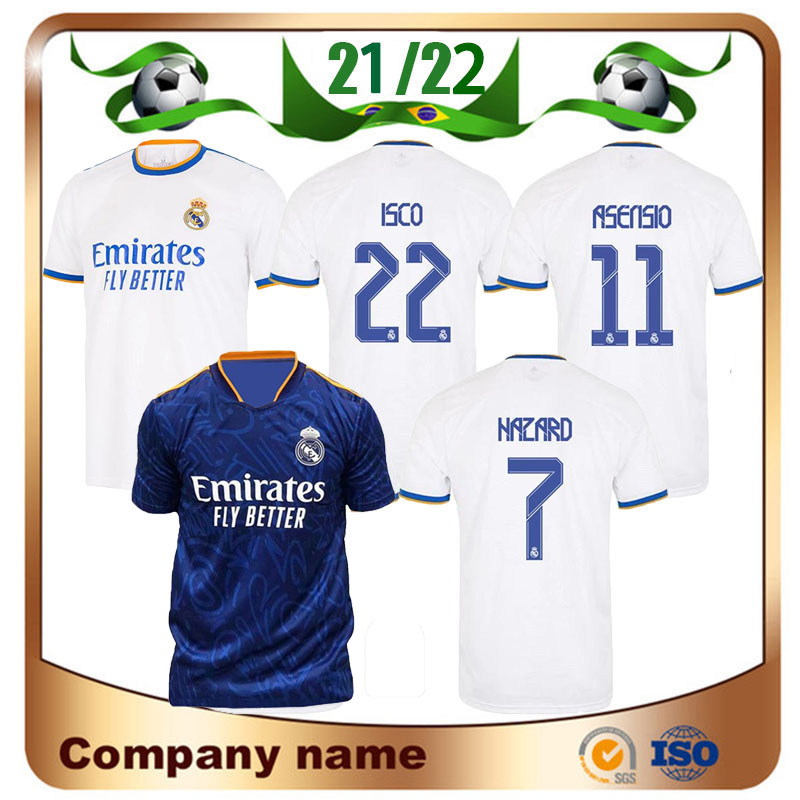 21/22 Real Madrid HAZARD soccer Jersey 2021 Home BENZEMA MILITAO MODRIC MARCELO de fútbol SERGIO RAMOS ASENSIO ISCO LUCAS V Football shirt uniforms, Away league patch
21/22 Real Madrid HAZARD soccer Jersey 2021 Home BENZEMA MILITAO MODRIC MARCELO de fútbol SERGIO RAMOS ASENSIO ISCO LUCAS V Football shirt uniforms, Away league patch