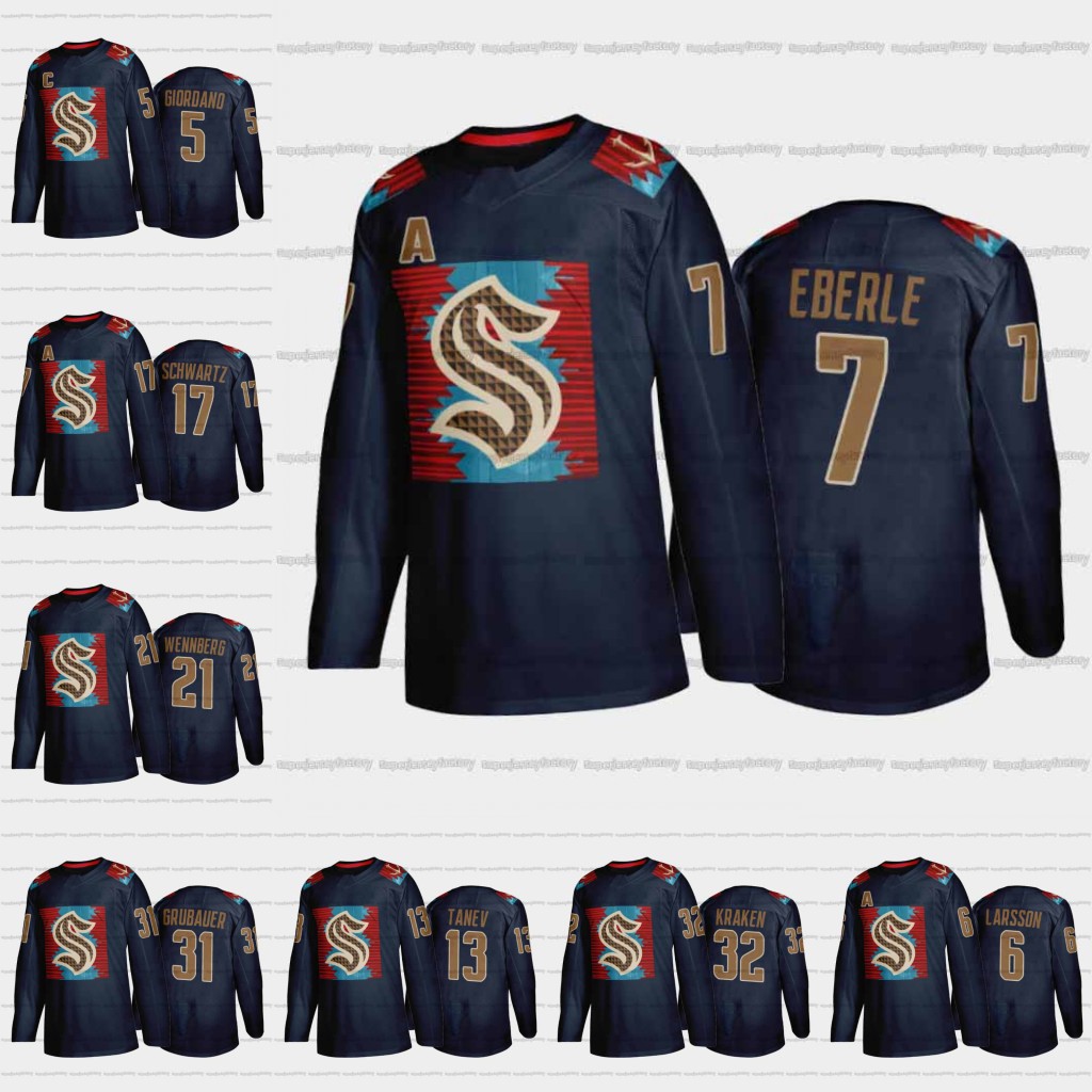 5 Mark Giordano Seattle Kraken 2021-22 Indigenous Peoples Jersey Custom Tanev Matty Beniers Eberle Alexander Wennberg Philipp Grubauer Jamie Oleksiak Jared McCann, Blue women s-xxl
5 Mark Giordano Seattle Kraken 2021-22 Indigenous Peoples Jersey Custom Tanev Matty Beniers Eberle Alexander Wennberg Philipp Grubauer Jamie Oleksiak Jared McCann, Blue women s-xxl