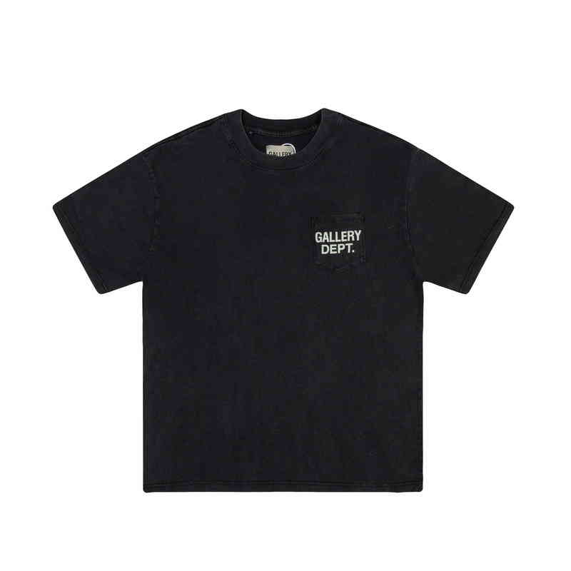 Designer Mens Trend T Shirt Gallerydept Used Wash Pocket Letter Print Summer Short Sleeve High Street Fog Loose Couple shirts Men, White;black
Designer Mens Trend T Shirt Gallerydept Used Wash Pocket Letter Print Summer Short Sleeve High Street Fog Loose Couple shirts Men, White;black