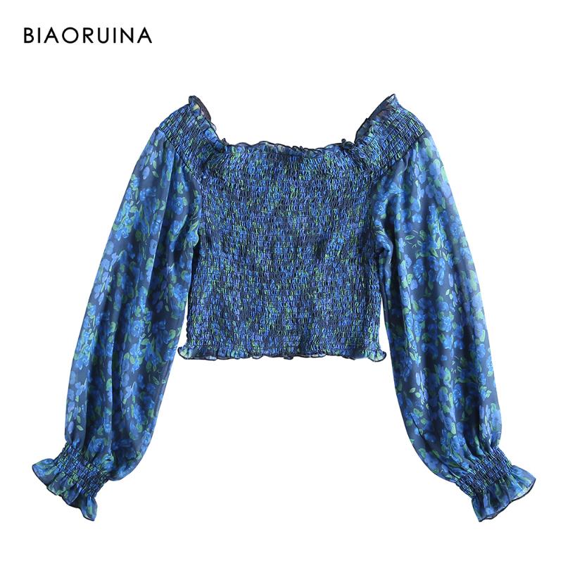 Women' Blouses & Shirts BIAORUINA Boho Holiday Style Floral Printed Short Shirt Slash Neck Puff Sleeve Streetwear Fashion Crop Top Blouse, As pic
Women' Blouses & Shirts BIAORUINA Boho Holiday Style Floral Printed Short Shirt Slash Neck Puff Sleeve Streetwear Fashion Crop Top Blouse, As pic