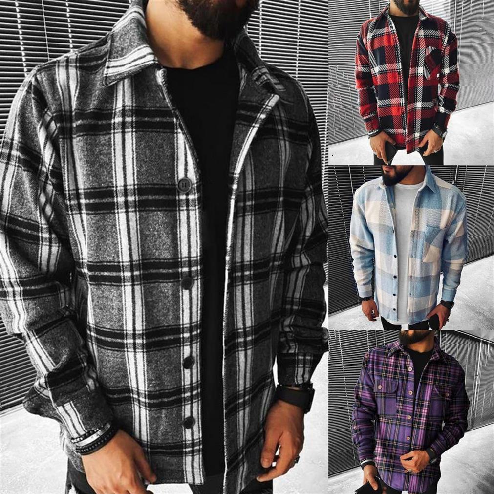 shirt turn down collar men polo cotton blend long sleeve plaid buttons coat for spring autumn, White;black
shirt turn down collar men polo cotton blend long sleeve plaid buttons coat for spring autumn, White;black