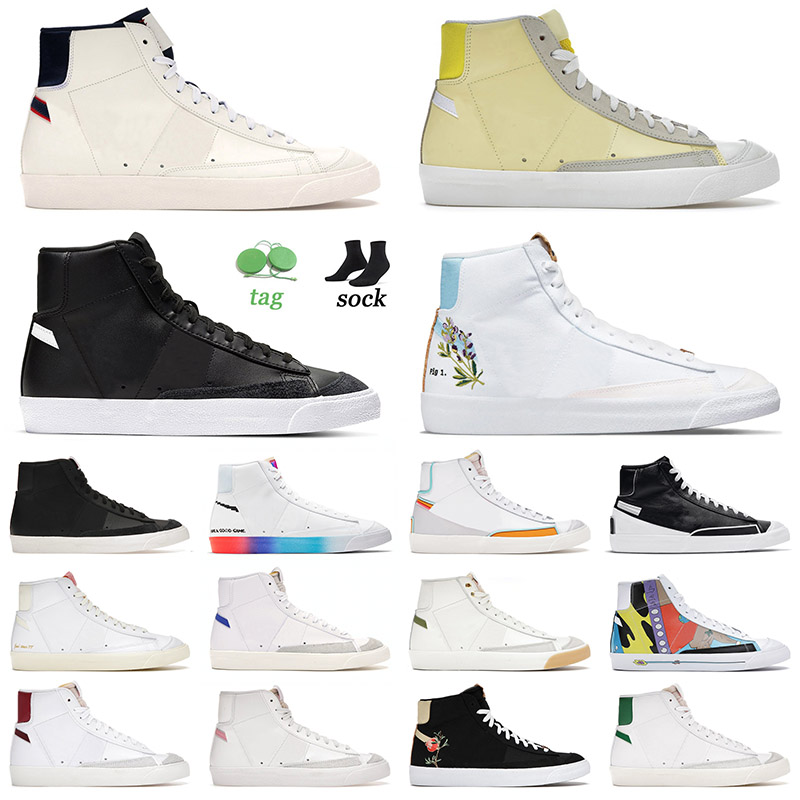 High Quality 2022 Blazer Mid 77 Mens Women Running Shoes Bicycle Yellow Indigo Black White Pride Chicago Catechu Racer Blue Tennis Sneakers Eur 36-45, C22 40-45 77 vintage sail platinum tint
High Quality 2022 Blazer Mid 77 Mens Women Running Shoes Bicycle Yellow Indigo Black White Pride Chicago Catechu Racer Blue Tennis Sneakers Eur 36-45, C22 40-45 77 vintage sail platinum tint