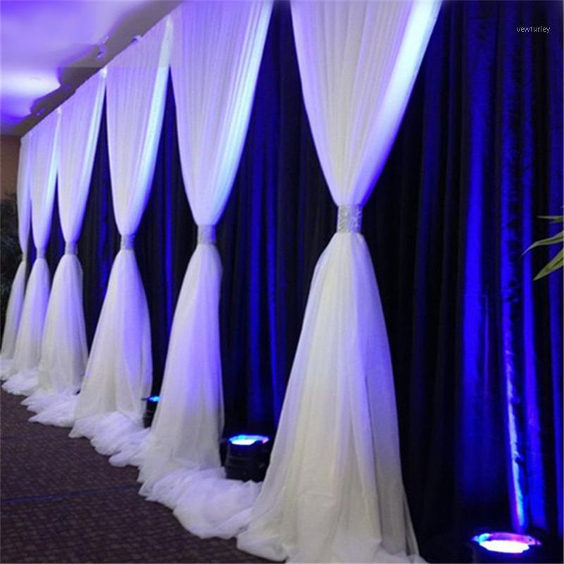 Party Decoration 3M * 6M Ice Silk & Chiffon Backdrop For Wedding Decorations Curtain With Valance Baby Shower Wall Supplies
Party Decoration 3M * 6M Ice Silk & Chiffon Backdrop For Wedding Decorations Curtain With Valance Baby Shower Wall Supplies