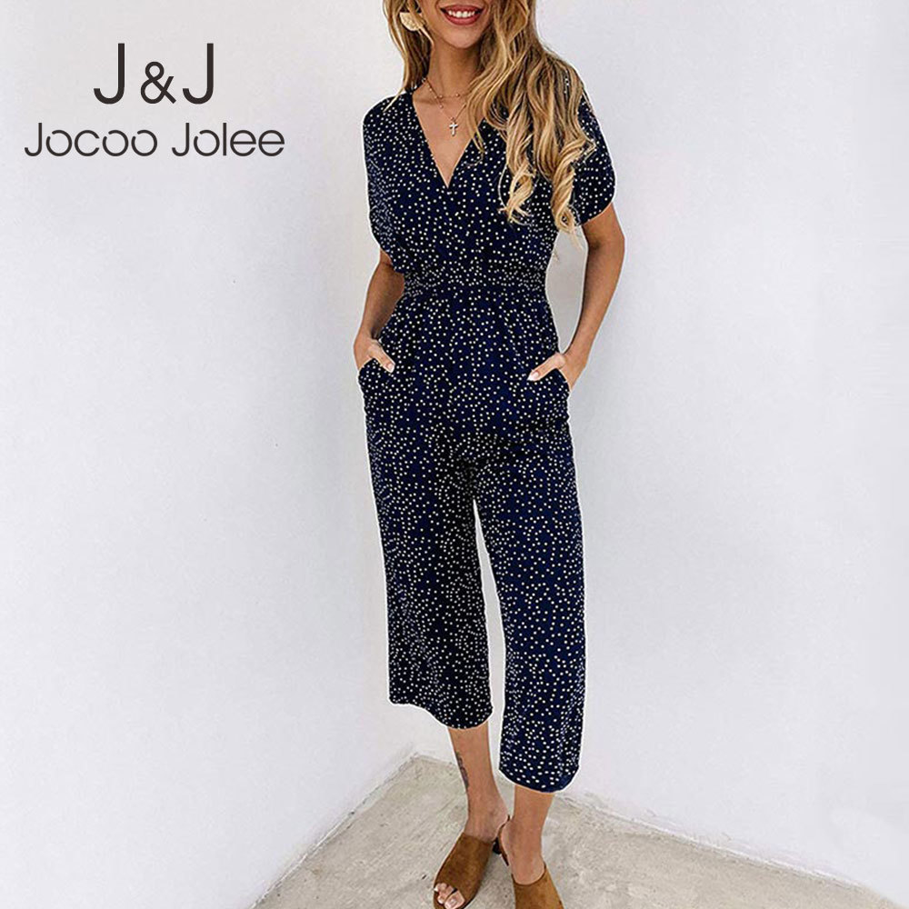 Women Jumpsuits Rompers Summer Casual Print V-neck Pocket Overalls Jumpsuit Short Sleeve Wide Leg Loose Jumpsuit Fashion 210518, Green
Women Jumpsuits Rompers Summer Casual Print V-neck Pocket Overalls Jumpsuit Short Sleeve Wide Leg Loose Jumpsuit Fashion 210518, Green