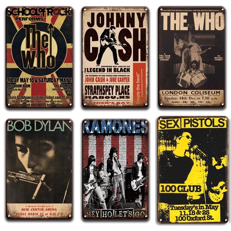 Classical Cash Music Metal Iron Painting Signs Rock N Roll Poster Tin Sign Plaque Vintage Wall Decor for Bar Pub Club Man Cave Movie Custom
Classical Cash Music Metal Iron Painting Signs Rock N Roll Poster Tin Sign Plaque Vintage Wall Decor for Bar Pub Club Man Cave Movie Custom