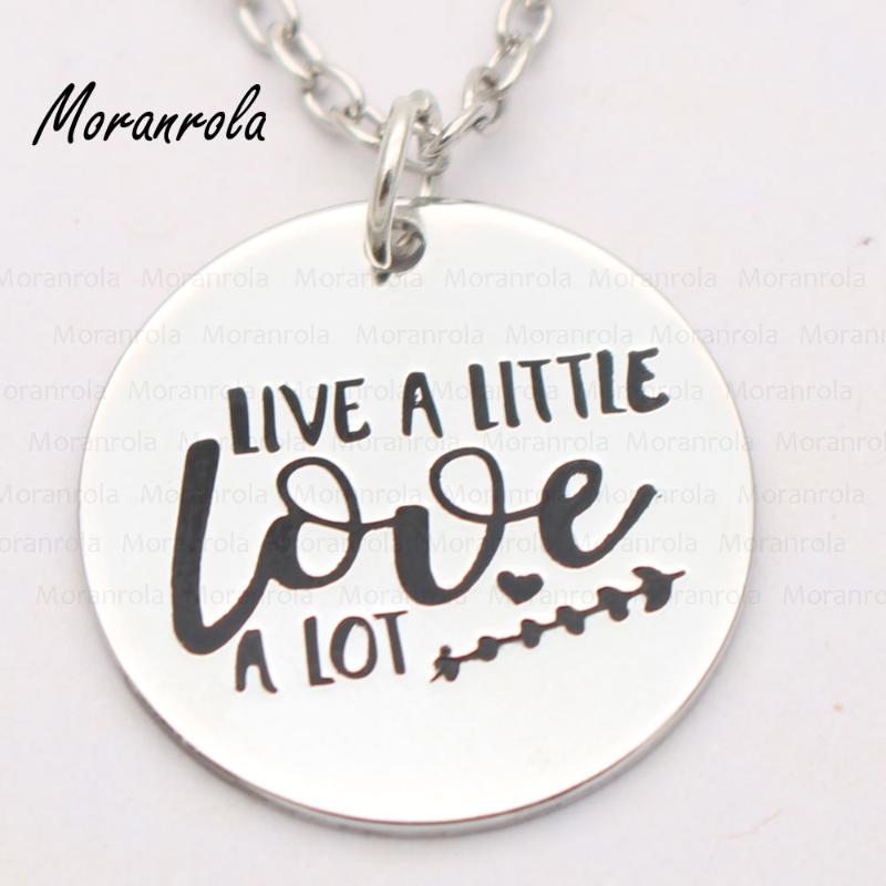 Pendant Necklaces Arried" Live A Little Love "Copper Necklace Keychain,charm Quote Jewelry Wedding Inspire Family Positive Charm, Silver
Pendant Necklaces Arried" Live A Little Love "Copper Necklace Keychain,charm Quote Jewelry Wedding Inspire Family Positive Charm, Silver