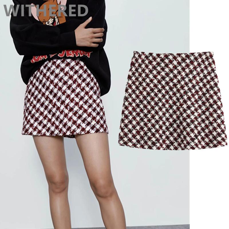 Skirts Dave&Di Spring England Style Vintage Sexy Twill Tweed High Waist A-line Mini Skirt Women Faldas Mujer Moda 2021 Womens, Plaid
Skirts Dave&Di Spring England Style Vintage Sexy Twill Tweed High Waist A-line Mini Skirt Women Faldas Mujer Moda 2021 Womens, Plaid