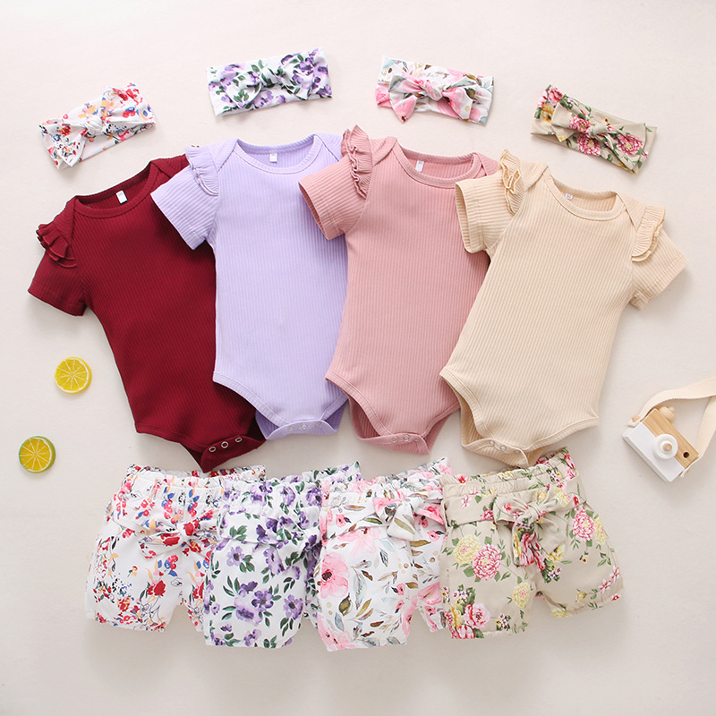 Retail/wholesale baby outfit newborns 3pcs set romper+floral shorts+headband tracksuits children Designers Clothes Kids clothing sets boutique, Pink
Retail/wholesale baby outfit newborns 3pcs set romper+floral shorts+headband tracksuits children Designers Clothes Kids clothing sets boutique, Pink