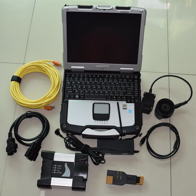 for Bmw Diagnosis Icom Next SW 2024 Latest 1tb Ssd CF-30 Laptop 4g Used TOUCH SCREEN Full Cables Full