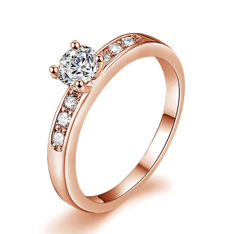 Wedding Rings Ring For Women Classic Style 4 Cubic Zirconia Rose Gold Color Engagement Gift Fashion Jewelry R592 R682, Slivery;golden
Wedding Rings Ring For Women Classic Style 4 Cubic Zirconia Rose Gold Color Engagement Gift Fashion Jewelry R592 R682, Slivery;golden