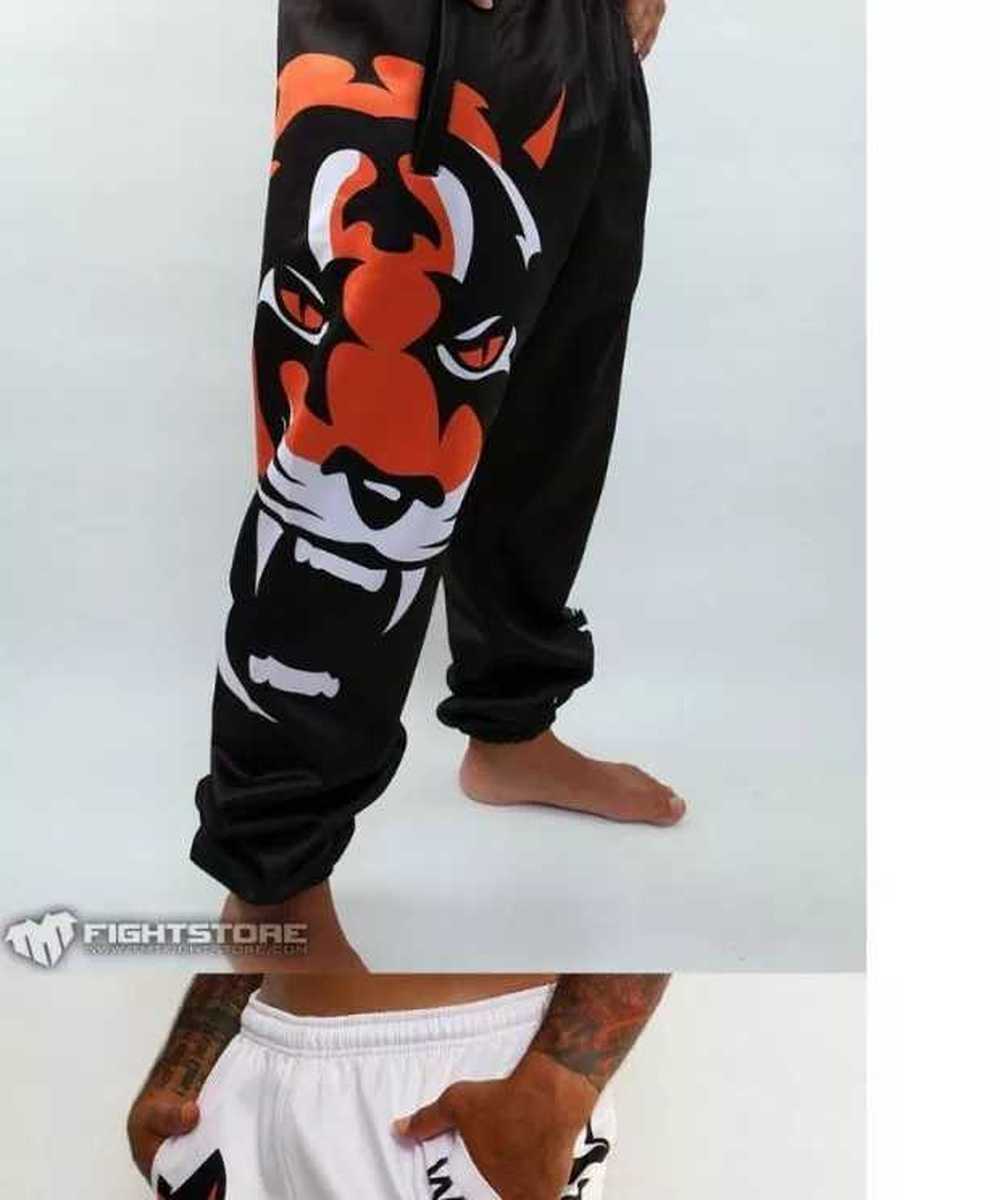 Men Boxing Sports Fitness Tigter Muay Thai Personality Loose Large Size Thai Fist And Jogging Pants Running Fights Kickboxing G