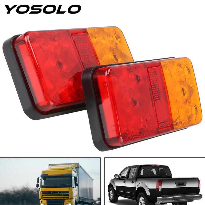 For Car Truck Trailer Caravan LED Tail Light Taillight Turn Signal Indicator Stop Lamp 2PCS 12V 24V Rear Brake Emergency Lights, As pic
For Car Truck Trailer Caravan LED Tail Light Taillight Turn Signal Indicator Stop Lamp 2PCS 12V 24V Rear Brake Emergency Lights, As pic