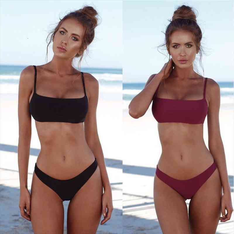 swimwear women bikini set 2 piece swimsuit ladies summer fashion beachwear no pad bathing suit solid, White;black
swimwear women bikini set 2 piece swimsuit ladies summer fashion beachwear no pad bathing suit solid, White;black