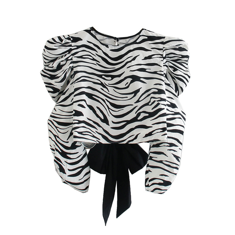 Paris Girl Autumn Women Blouse O-Neck Shirts Backless Sexy Hollow Out Lace Up Zebra-Stripe Pattern Tops Long Sleeve 210524, Black
Paris Girl Autumn Women Blouse O-Neck Shirts Backless Sexy Hollow Out Lace Up Zebra-Stripe Pattern Tops Long Sleeve 210524, Black