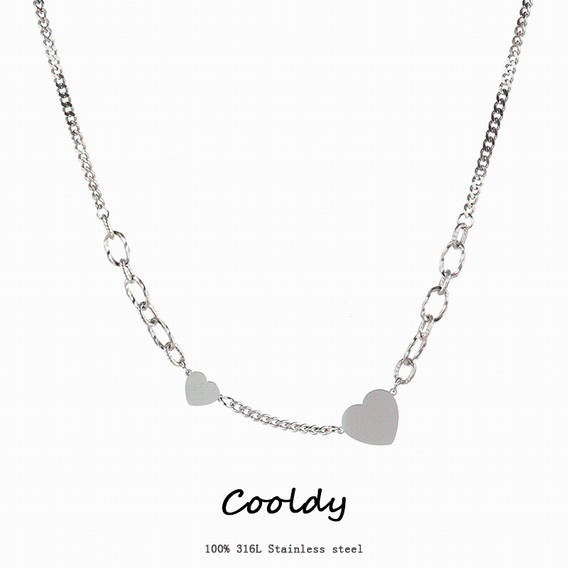 Pendant Necklaces Heart Necklace Stainless Steel Chain For Women Silver Color Thick Choker Jewelry Accessories
Pendant Necklaces Heart Necklace Stainless Steel Chain For Women Silver Color Thick Choker Jewelry Accessories