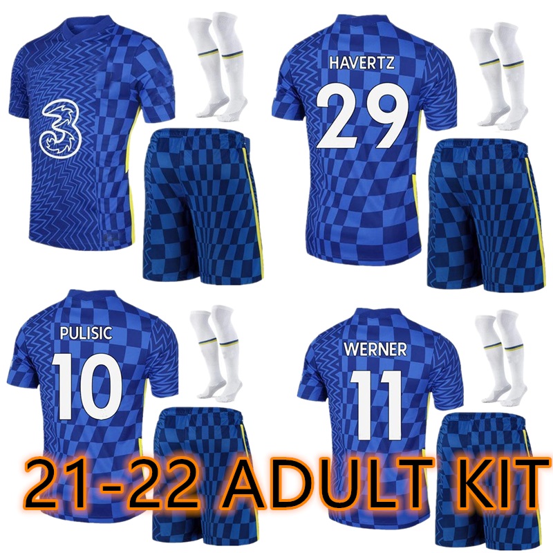 Adult +sock kit 2021 2022 PULISIC soccer jersey 21/22 ZIYECH HAVERTZ KANTE WERNER ABRAHAM CHILWELL MOUNT JORGINHO GIROUD T.SILVA football shirt, Home
Adult +sock kit 2021 2022 PULISIC soccer jersey 21/22 ZIYECH HAVERTZ KANTE WERNER ABRAHAM CHILWELL MOUNT JORGINHO GIROUD T.SILVA football shirt, Home