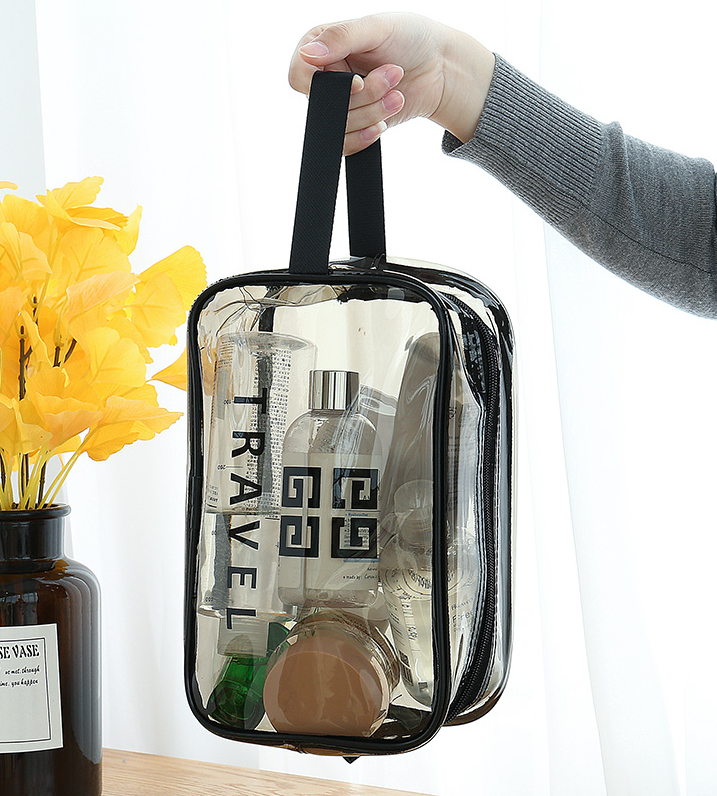 Transparent makeup bag Ins ultra-portable travel toiletry bag with large capacity is, Customize
Transparent makeup bag Ins ultra-portable travel toiletry bag with large capacity is, Customize