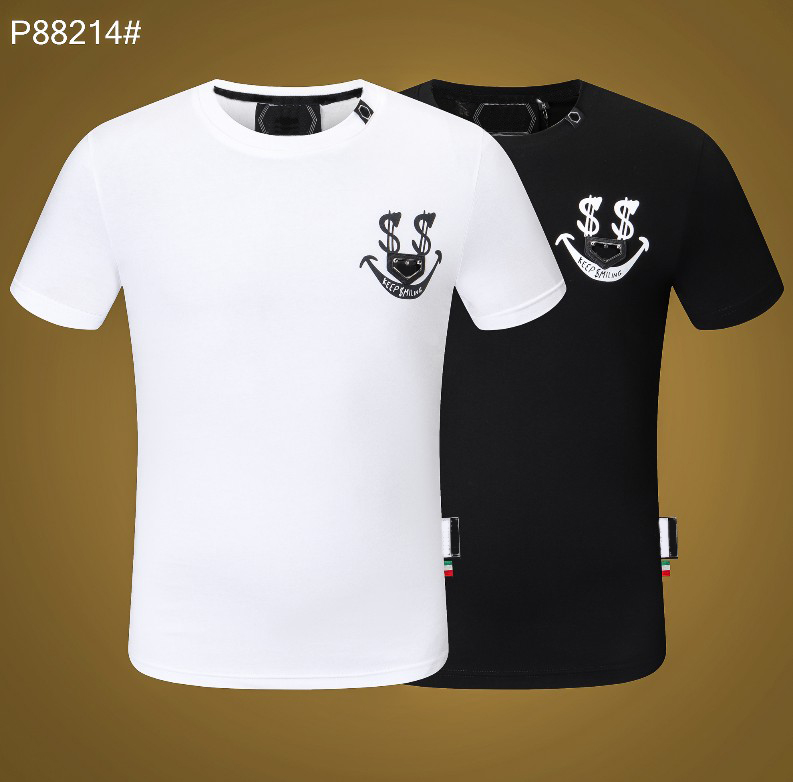 PP Men's T-shirt Summer rhinestone Short Sleeve Round Neck shirt tee Skulls Print Tops Streetwear M-xxxL 214, White
PP Men's T-shirt Summer rhinestone Short Sleeve Round Neck shirt tee Skulls Print Tops Streetwear M-xxxL 214, White