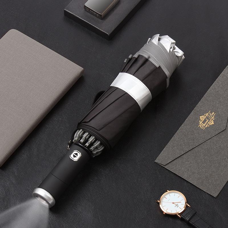 Umbrellas Titanium Silver Sunscreen Automatic Umbrella With LED Windproof Reverse Folding Rain High Quality 10K Parasol For Car, Titanium silver 2
Umbrellas Titanium Silver Sunscreen Automatic Umbrella With LED Windproof Reverse Folding Rain High Quality 10K Parasol For Car, Titanium silver 2