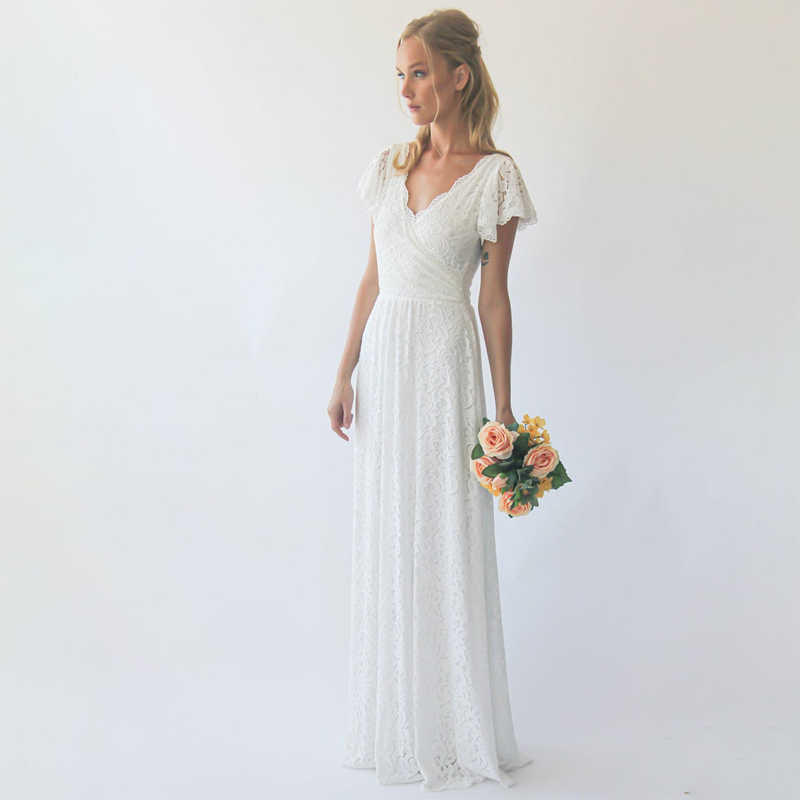 2021 V-Neck Appliques Lace Batwing Sleeve A-Line Wedding Dress Bridal Gowns robes de mariées, White
2021 V-Neck Appliques Lace Batwing Sleeve A-Line Wedding Dress Bridal Gowns robes de mariées, White