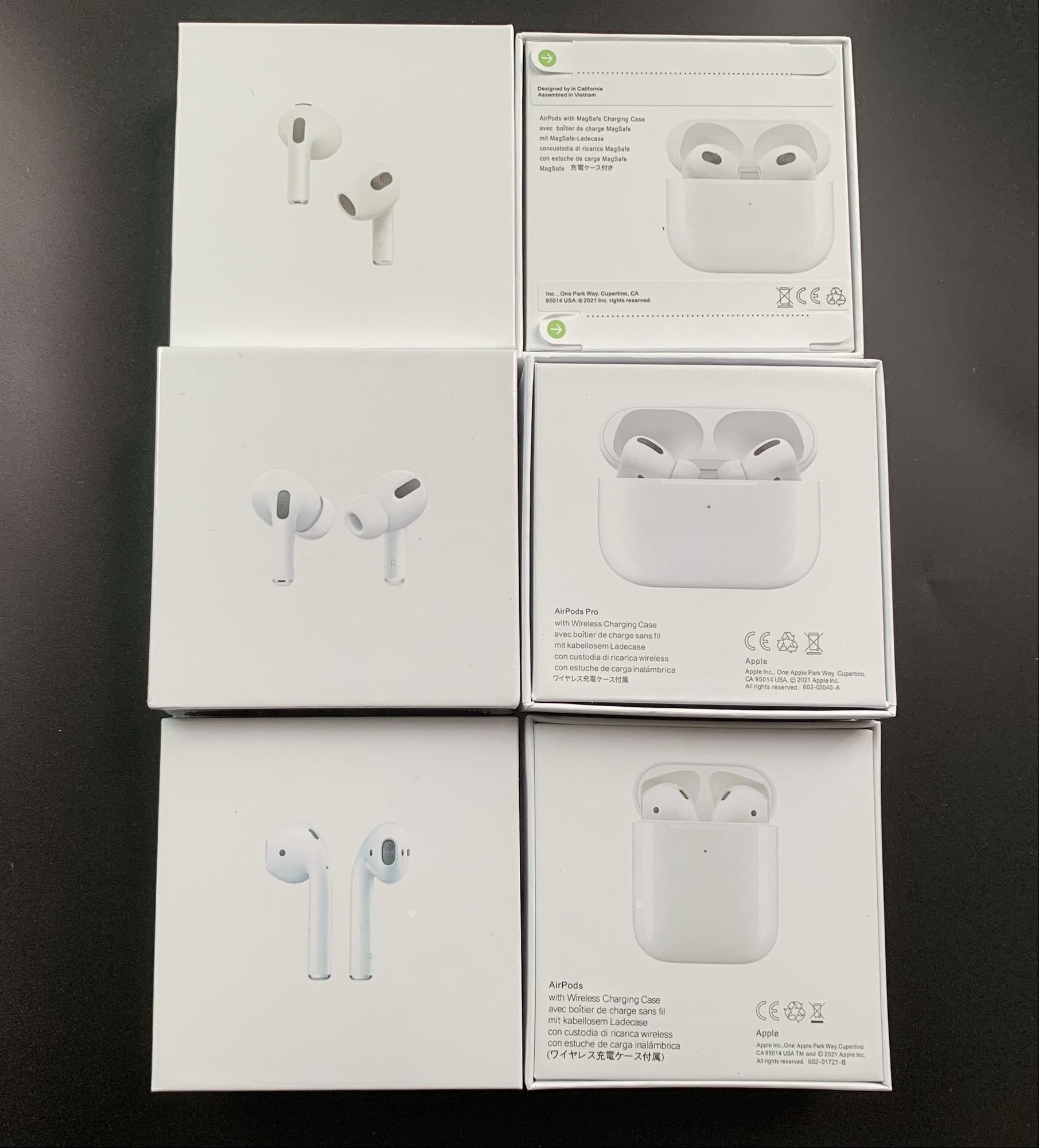 6pcs/lot HIGH QUALITY AirPods Pro 3rd Wirless Earphones real serial NO. Metal Hinge cases Rename GPS Wireless Charging Bluetooth Headphones with In-Ear Detection, Valid serial number
6pcs/lot HIGH QUALITY AirPods Pro 3rd Wirless Earphones real serial NO. Metal Hinge cases Rename GPS Wireless Charging Bluetooth Headphones with In-Ear Detection, Valid serial number