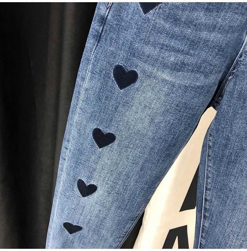 Women Denim Harem Pants Loose Casual Korean Mom Jean Boyfriend Jeans For mid Waist Plus Size 210922