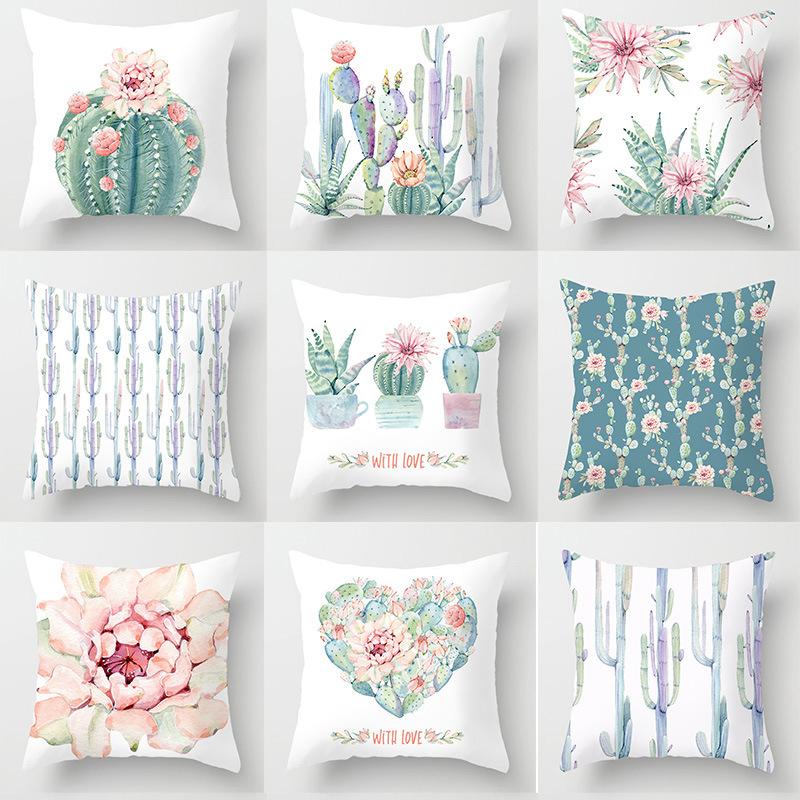 Cushion/Decorative Pillow Pillowcase Cactus Flower Green Succulents Cushion Party Family Sofa Living Room Home Watercolor Painting Pattern D
Cushion/Decorative Pillow Pillowcase Cactus Flower Green Succulents Cushion Party Family Sofa Living Room Home Watercolor Painting Pattern D