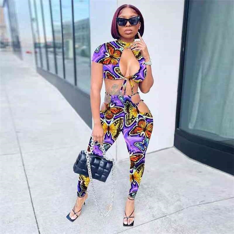 Bodycon 2 Piece Club Outfits Women's Clothes Front Hollow Short Sleeve Crop Top Skinny Pencil Legging Suit 210520, Colorful
Bodycon 2 Piece Club Outfits Women's Clothes Front Hollow Short Sleeve Crop Top Skinny Pencil Legging Suit 210520, Colorful