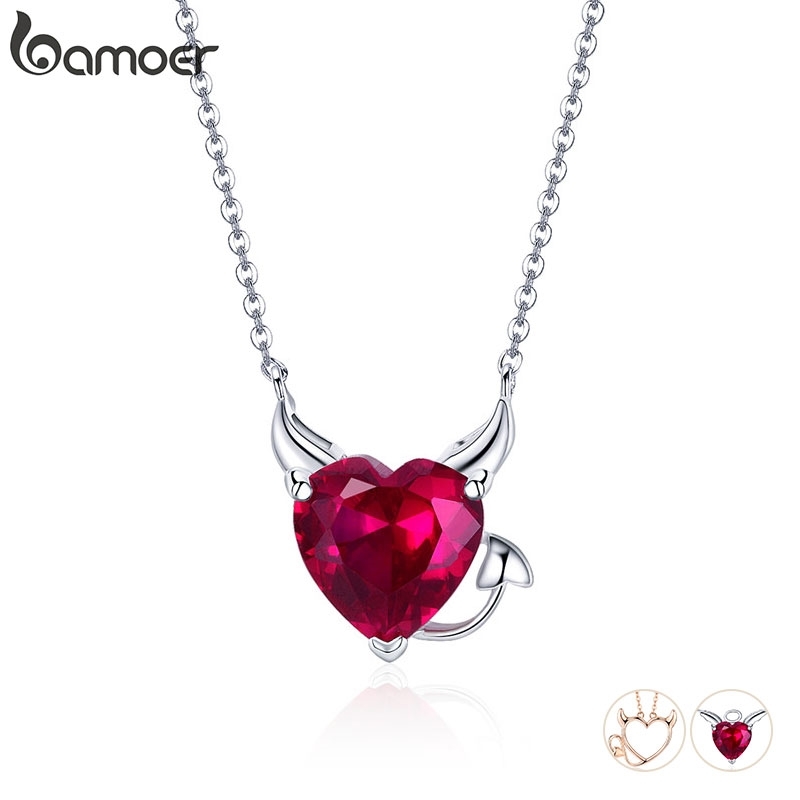 BAMOER Collection 100% 925 Sterling Devil Wings Red CZ Necklaces Pendant For Women Fashion Silver Jewelry SCN286
BAMOER Collection 100% 925 Sterling Devil Wings Red CZ Necklaces Pendant For Women Fashion Silver Jewelry SCN286