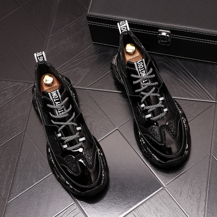 Luxury Designer Men's Non-slip Leather Casual Shoes Formal Wear Lightweight Vulcanized Casual Sneakers Fashion Trend Outdoor Walking Loafers Y81, Black
Luxury Designer Men's Non-slip Leather Casual Shoes Formal Wear Lightweight Vulcanized Casual Sneakers Fashion Trend Outdoor Walking Loafers Y81, Black