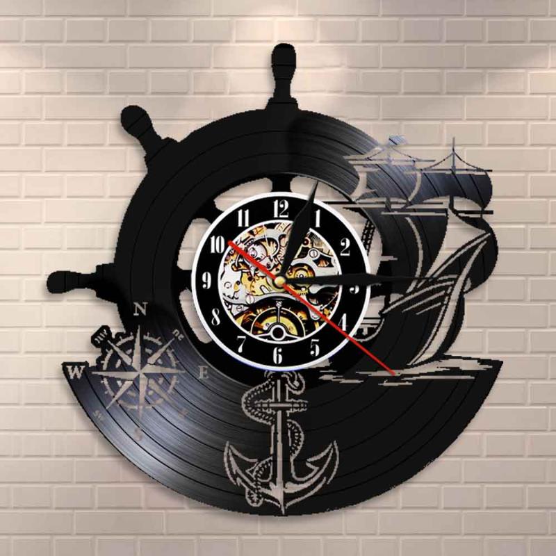 Wall Clocks Anchor Ship Naval Compass Vintage Nautical Decor Home Art Clock Sailors Record Handmade Sailing Gifts
Wall Clocks Anchor Ship Naval Compass Vintage Nautical Decor Home Art Clock Sailors Record Handmade Sailing Gifts
