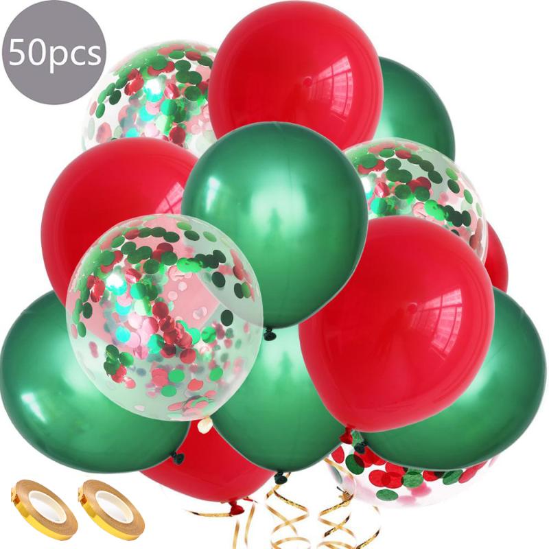 Party Decoration 50pcs/Lot Merry Christmas Mixed Latex Balloons Red Green Confetti Year 2021 Globs
Party Decoration 50pcs/Lot Merry Christmas Mixed Latex Balloons Red Green Confetti Year 2021 Globs