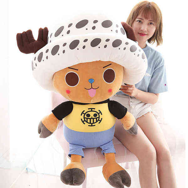 Big Size Anime One Piece Chopper Plush Stuffed Doll Toy Kawaii Cute Lovely Soft Plush Toys Kids Pillow Gift Children Birthday AA220314
