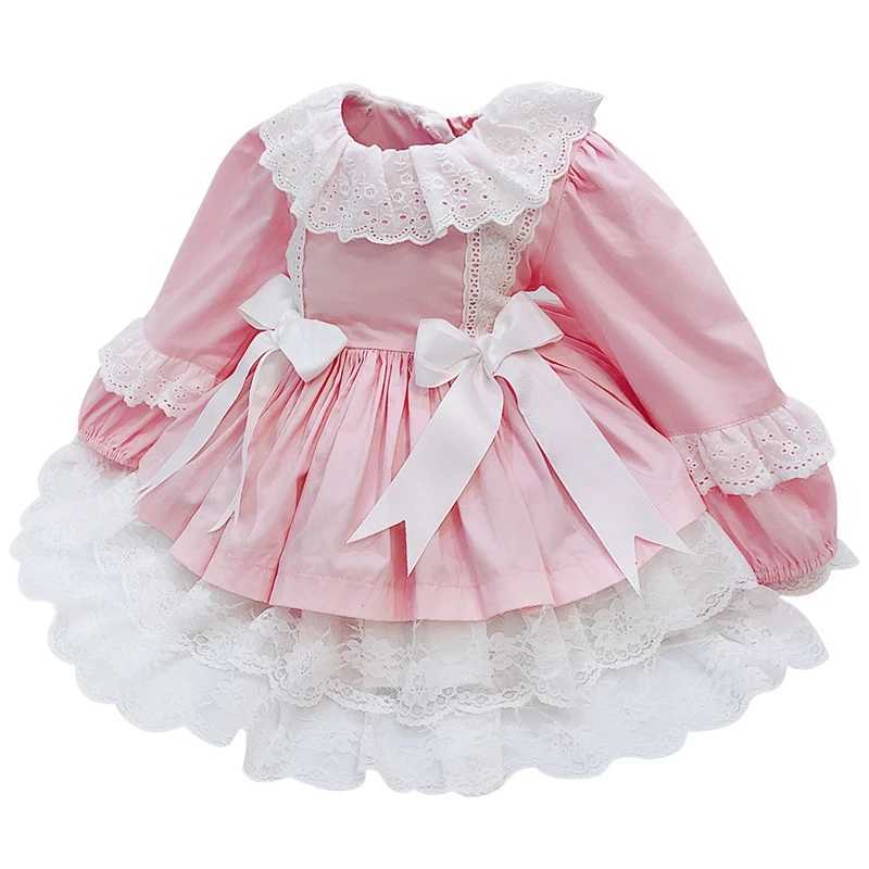 Spanish Girls Boutique Dress Baby Birthday Party Dresses Kids Lace Bow Gown Toddler Girl Princess Lolita Robe Infant Clothing 210615, Pink
Spanish Girls Boutique Dress Baby Birthday Party Dresses Kids Lace Bow Gown Toddler Girl Princess Lolita Robe Infant Clothing 210615, Pink