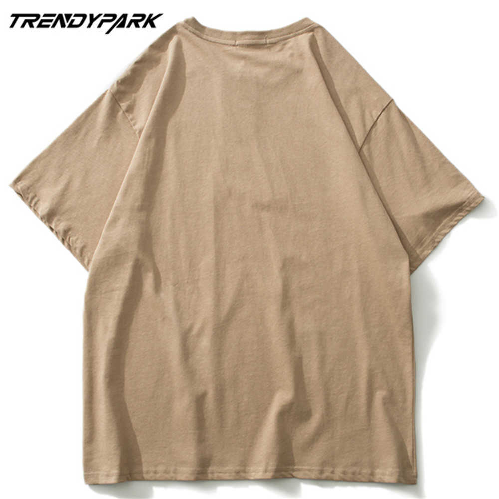 Tshirt Men Funny Print Summer Short Sleeve Hip Hop Oversized Cotton Casual Harajuku Streetwear Top Tshirts Clothing 210601