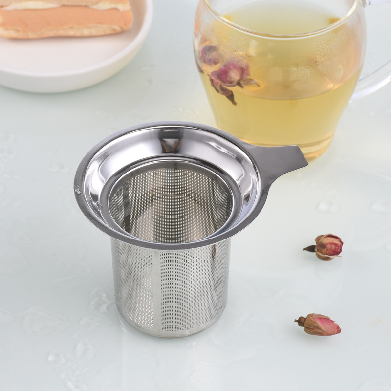 Stainless Steel Coffee Tea Strainer Large Capacity Infuser Fine Mesh Strainers Filters Hanging on Teapots Mugs Cups Steep Loose Tea Leaf JY1092