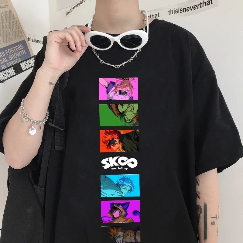 Anime Clothes SK8 the Infinity T Shirt Men Manga Funny Cartoon Print Tee Tshirt Harajuku Japanese Unisex Tops T-shirts Male, White
Anime Clothes SK8 the Infinity T Shirt Men Manga Funny Cartoon Print Tee Tshirt Harajuku Japanese Unisex Tops T-shirts Male, White